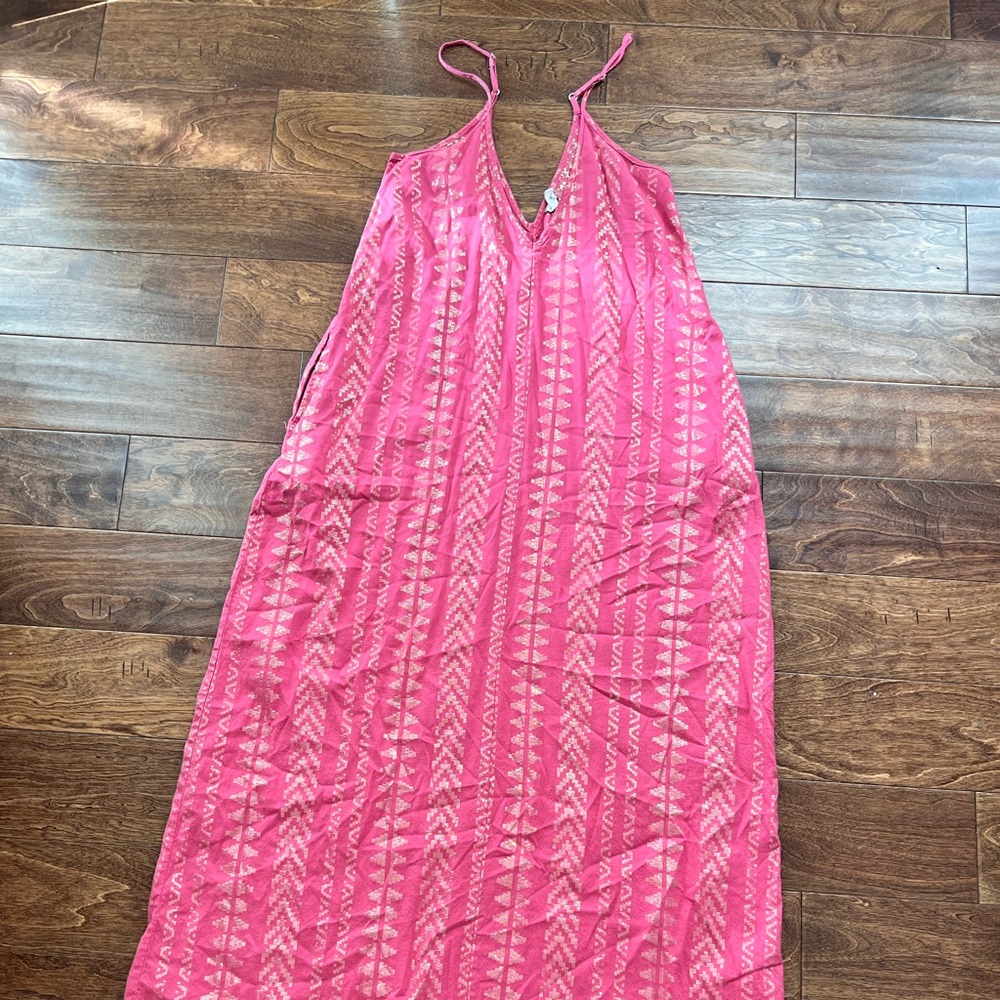 Metallic Axtec Maxi Dress